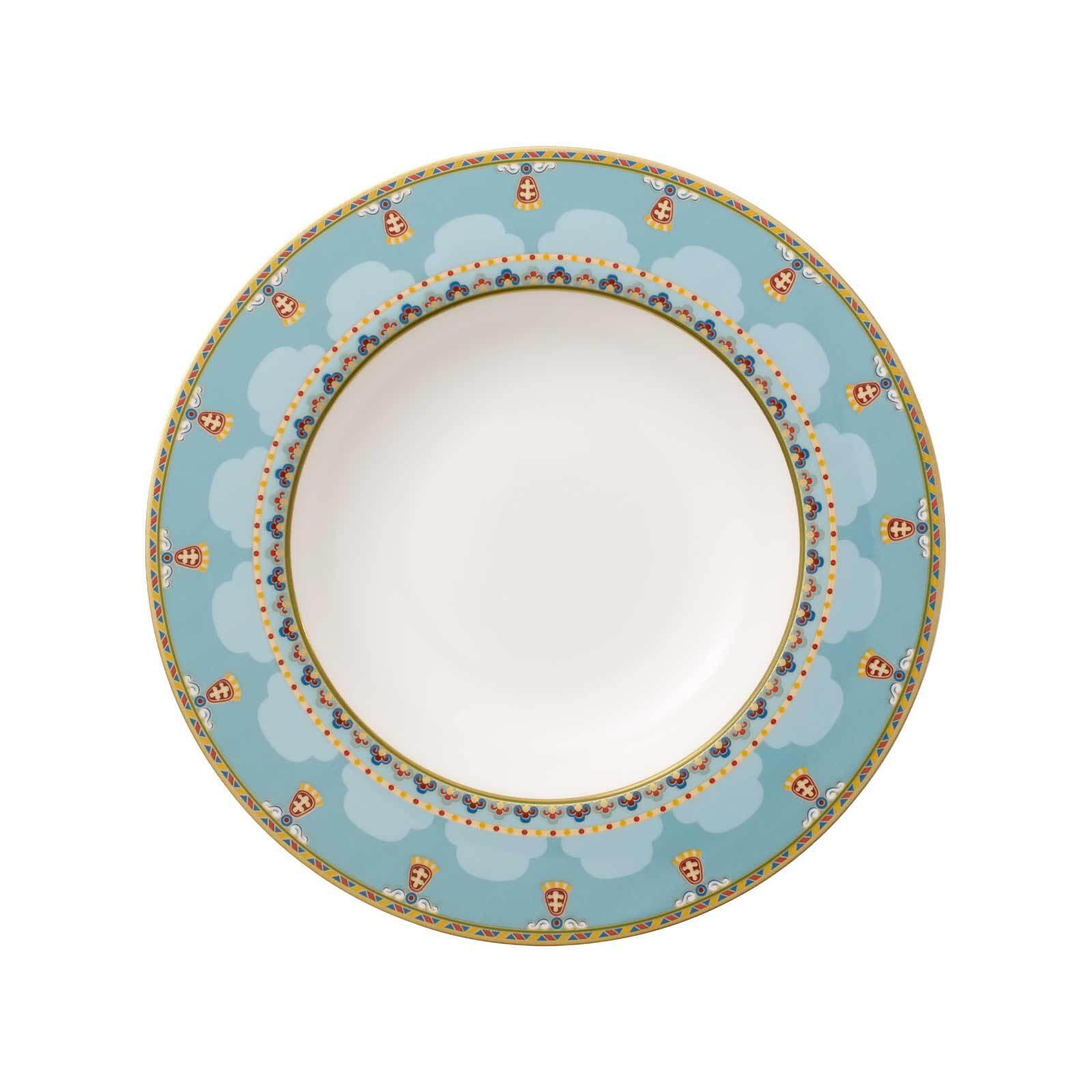 SUPPENTELLER Samarkand Aquamarin bunt ø 24,8 cm - Multicolor, Keramik (24.8cm) - Villeroy & Boch