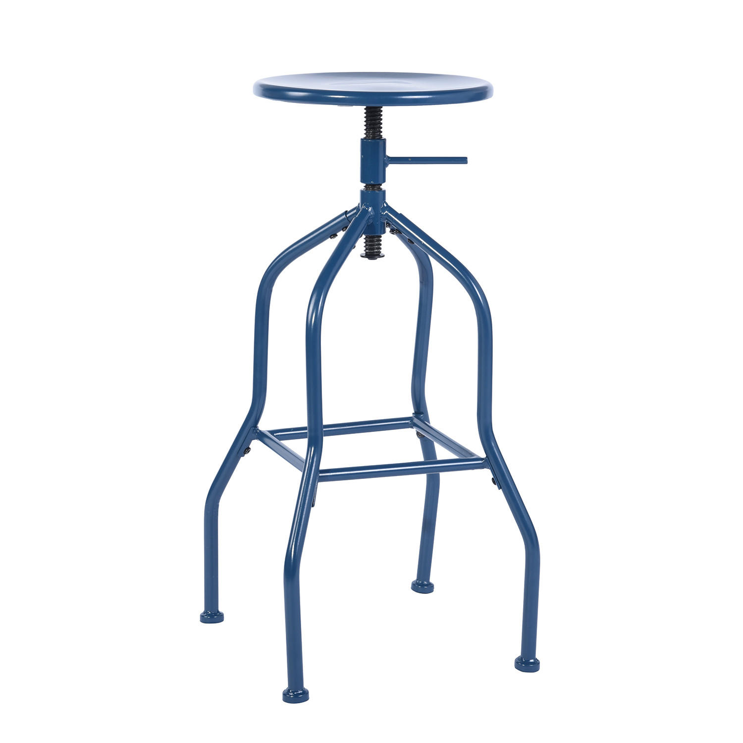 BARHOCKER 2er-Set Metall, blau - Blau, Metall (35/75/35cm) - Urban Meuble