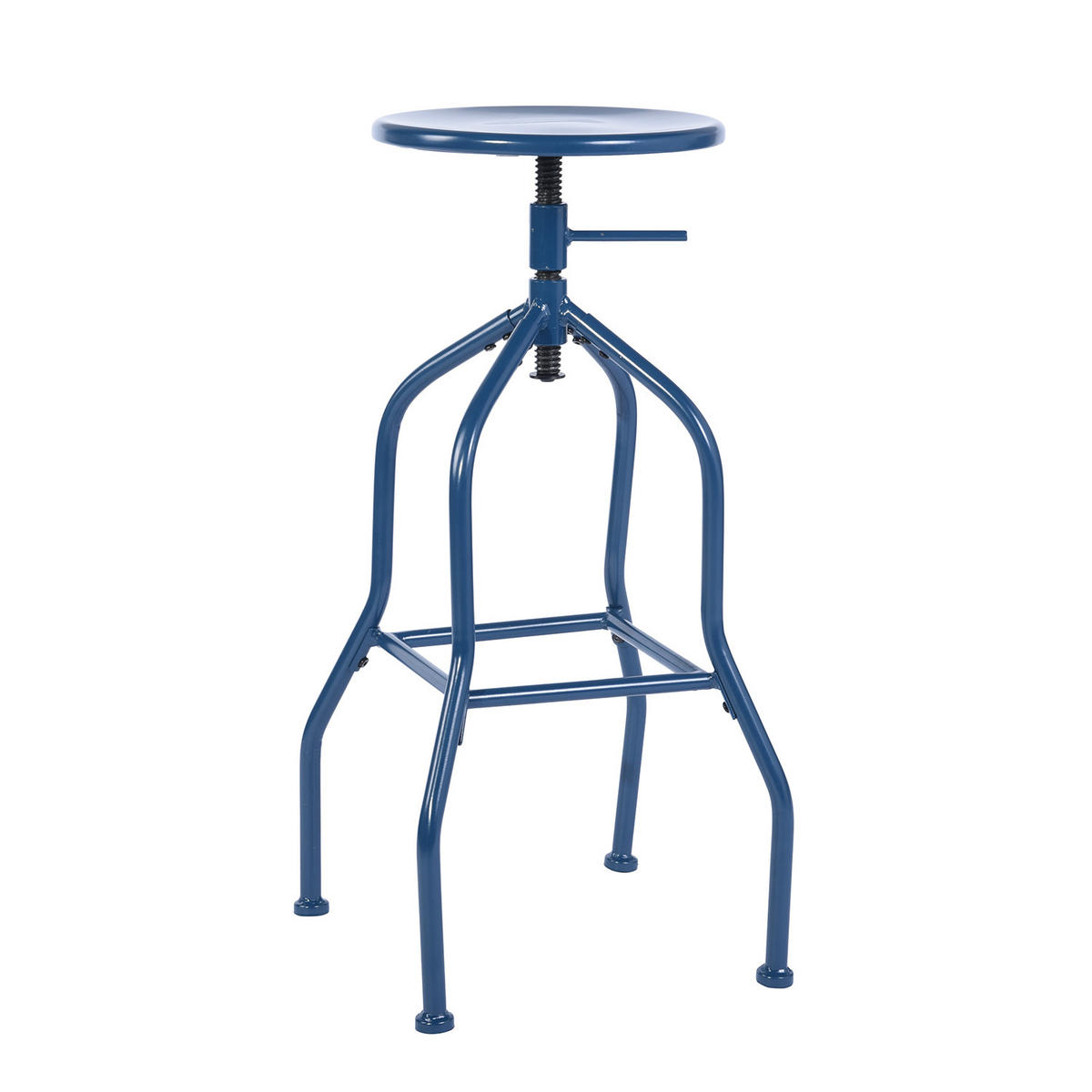 BARHOCKER 2er-Set Metall, blau - Blau, Metall (35/75/35cm) - Urban Meuble