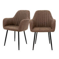 STUHL Kunstleder braun - Braun, Metall (60/84/58cm) - ML-DESIGN
