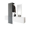 GARDEROBE Carlton Paneel in Avola-Anthrazit - Anthrazit, Holzwerkstoff (208/193/35cm) - Vladon