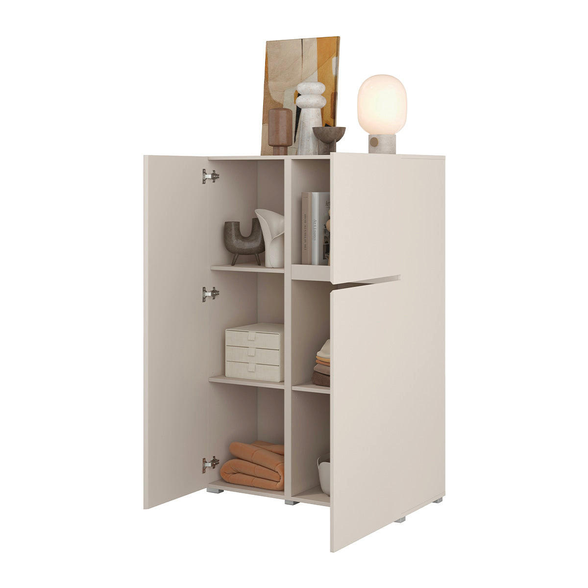 KOMODA Maxis Kašmír - béžová, kompozitné drevo (92/139/40cm) - Petits-meubles