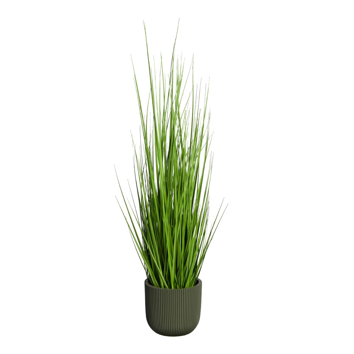 KUNSTPFLANZE Künstliches Gras - Chiara 90 cm - Grün, Kunststoff (90cm) - aplanta