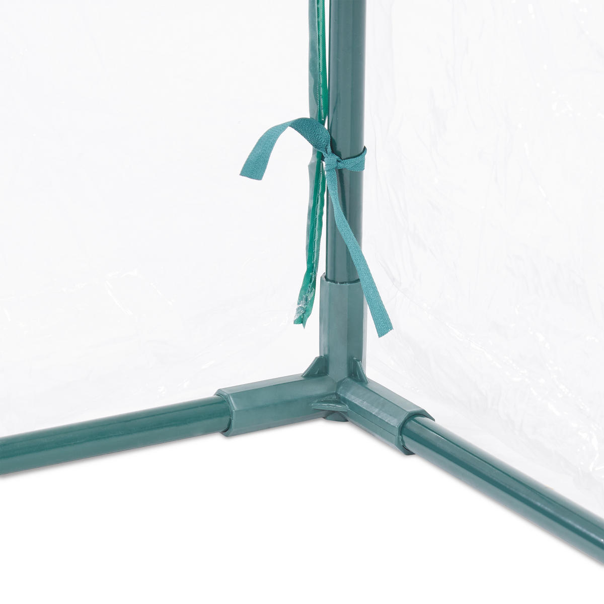 FOLIENFRÜHBEET - Transparent, Kunststoff/Metall (95/95/92cm) - Relaxdays