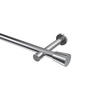 GARDINENSTANGEN-SET Prestige Sitra 100 cm, 1-läufig (ohne Ringe), 20 mm Ø Chrom - Chromfarben, Metall (100cm) - INTERDECO