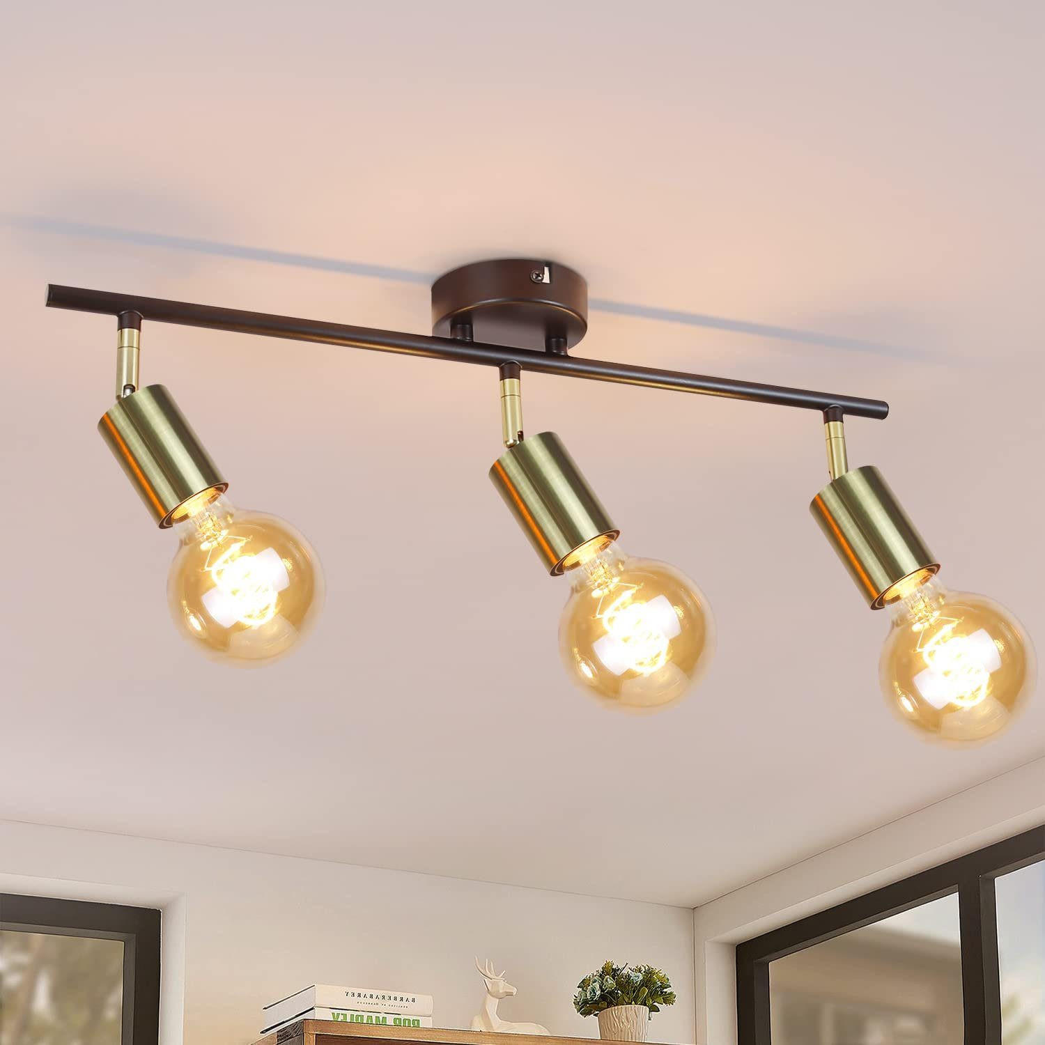 STRAHLER Nixie 3-flammig 52/4/12 cm - Goldfarben, Metall (52/4/12cm) - Nettlife