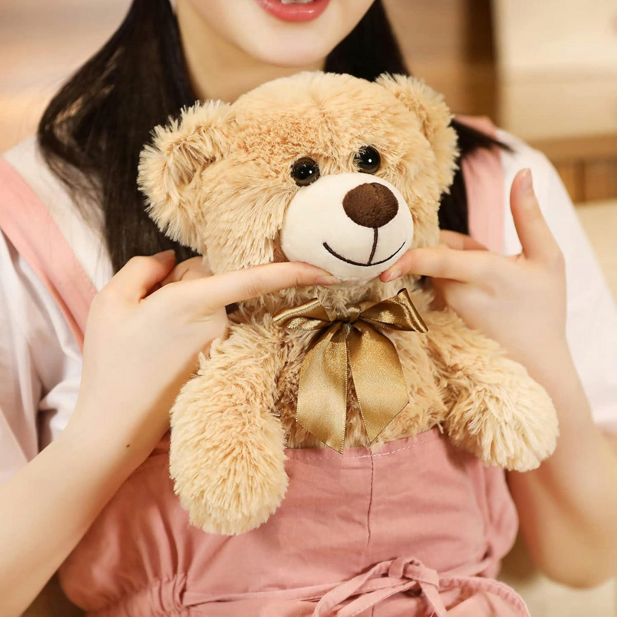 PLÜSCHTIER Teddybär 13.5 Zoll Khaki 1 Stück - Olivgrün, Textil (25/35cm)