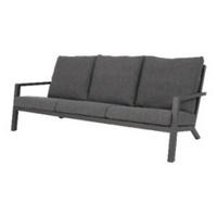ZWEISITZER-SOFA Down - Grau - 205/97/79 cm - Grau, Metall (97/79/205cm) - Lesli Living