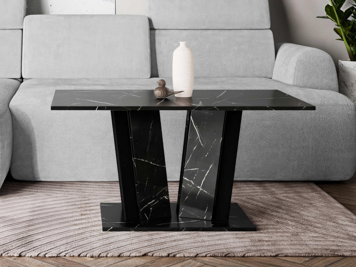 COUCHTISCH Doha II - Schwarz, Holzwerkstoff (60/100/55cm) - MIRJAN24