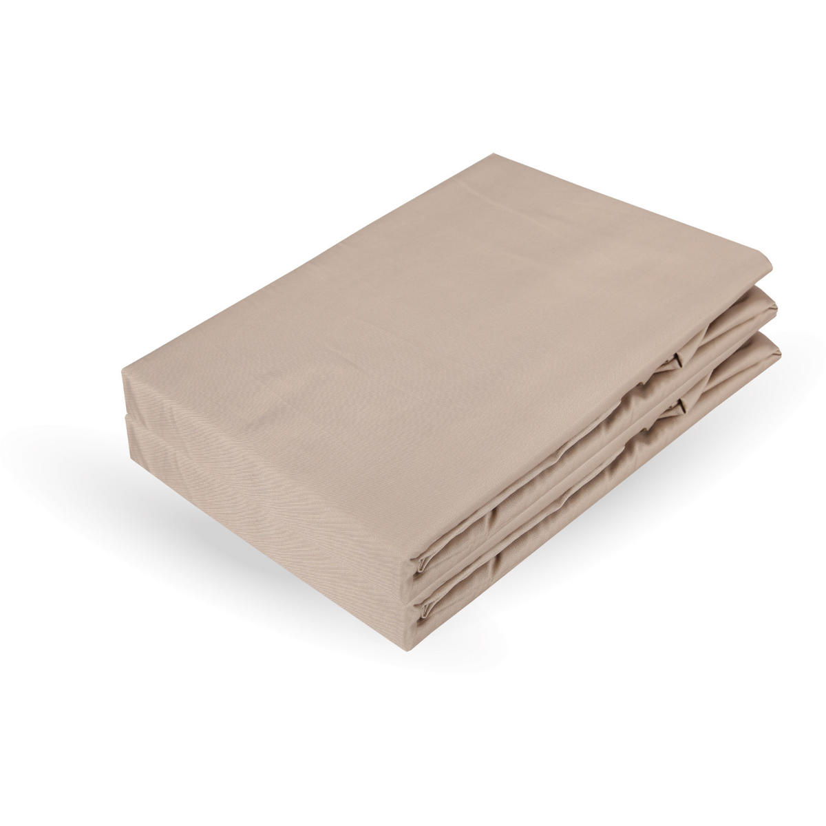 BETTWÄSCHE - Khaki Renforce 135x200cm - Hellbraun, Naturmaterialien/Textil (135/200cm) - Bestlivings