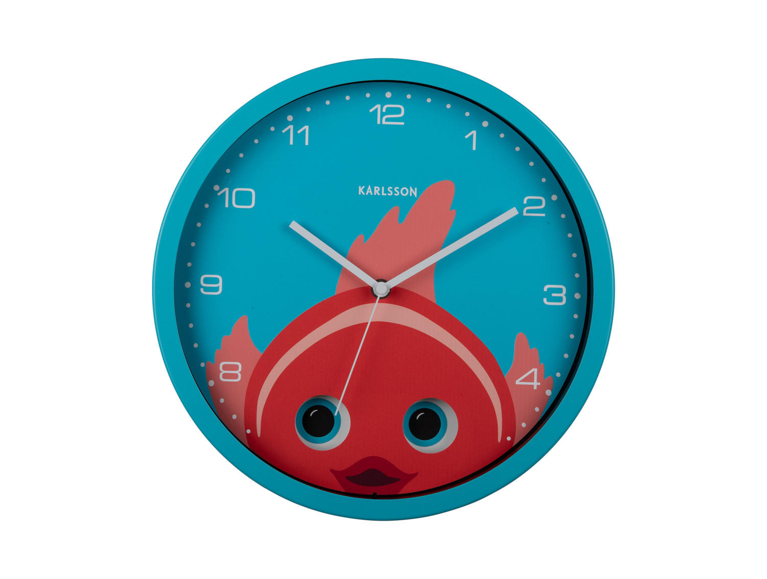 WANDUHR Peekaboo Ø30,8 cm - Türkis, Metall (30.8/1/30.8cm) - Karlsson