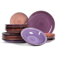 GESCHIRRSET18-TEILIG GESCHIRRSETMykonos 18-teilig / 6 Personen - 6 Frühstücks-/Dessertteller, 6 SUPPENTELLER und 6 ESSTELLER - Multicolor, Keramik (2/2/1cm) - Studio Tavola