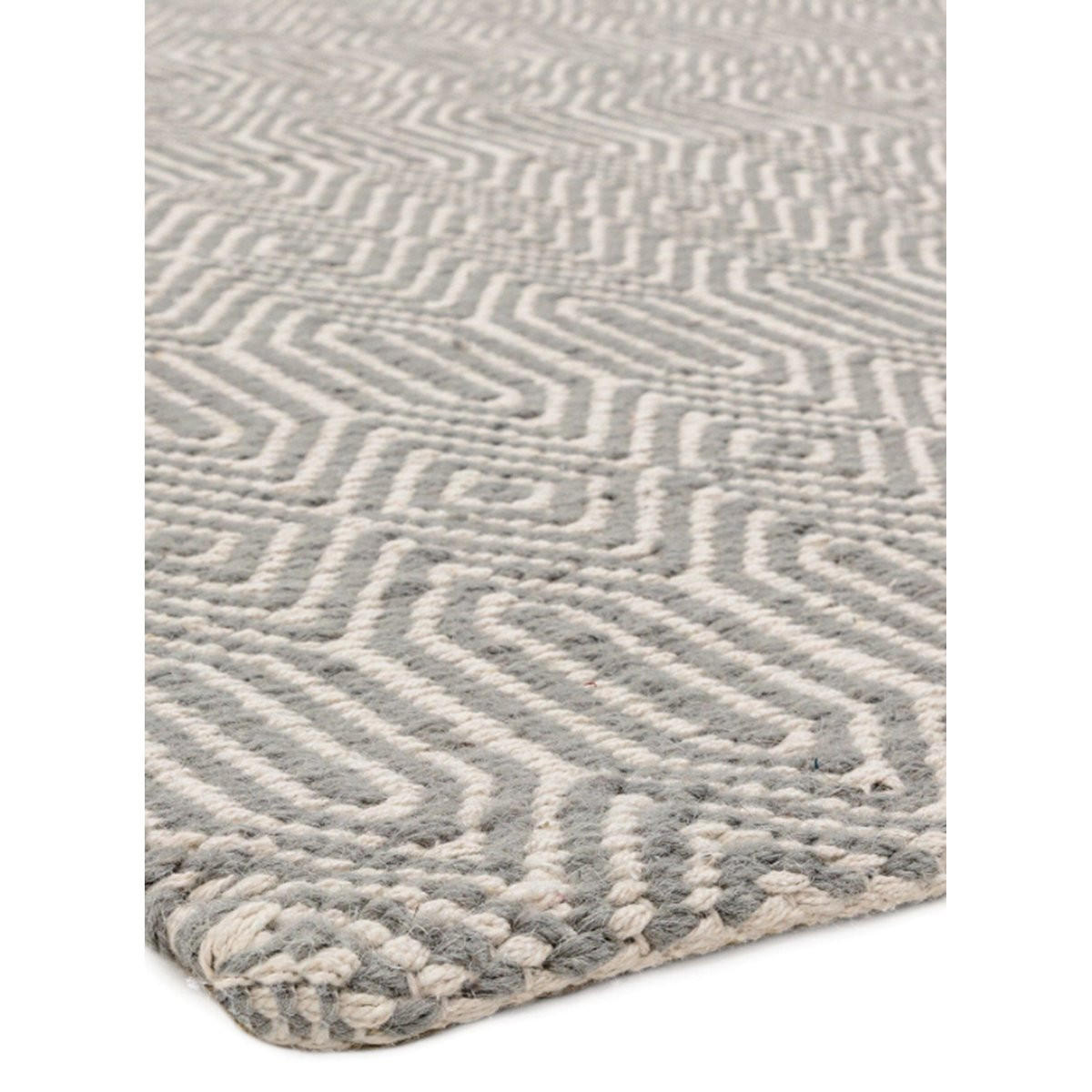 TEPPICH Handgewebter aus Wolle und Baumwolle im Berber-Stil SILWAN Grau 200 x 300 cm - Grau, Naturmaterialien (200/300cm) - Novatrend