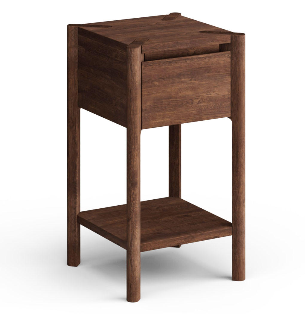BEISTELLTISCH Campi Eiche Tabak 33 / 33 / 60cm - Eichefarben, Holz (33/33/60cm) - Feldmann-Wohnen