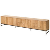 TV-BOARD Akazie 260x40x55 natur lackiert MARRAKESCH #107 - Braun, Holz (260/55/40cm) - Massivmoebel24