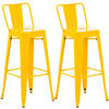 BARHOCKER 2er Set Metall gelb - Gelb, Metall (44/96/43cm) - CLP