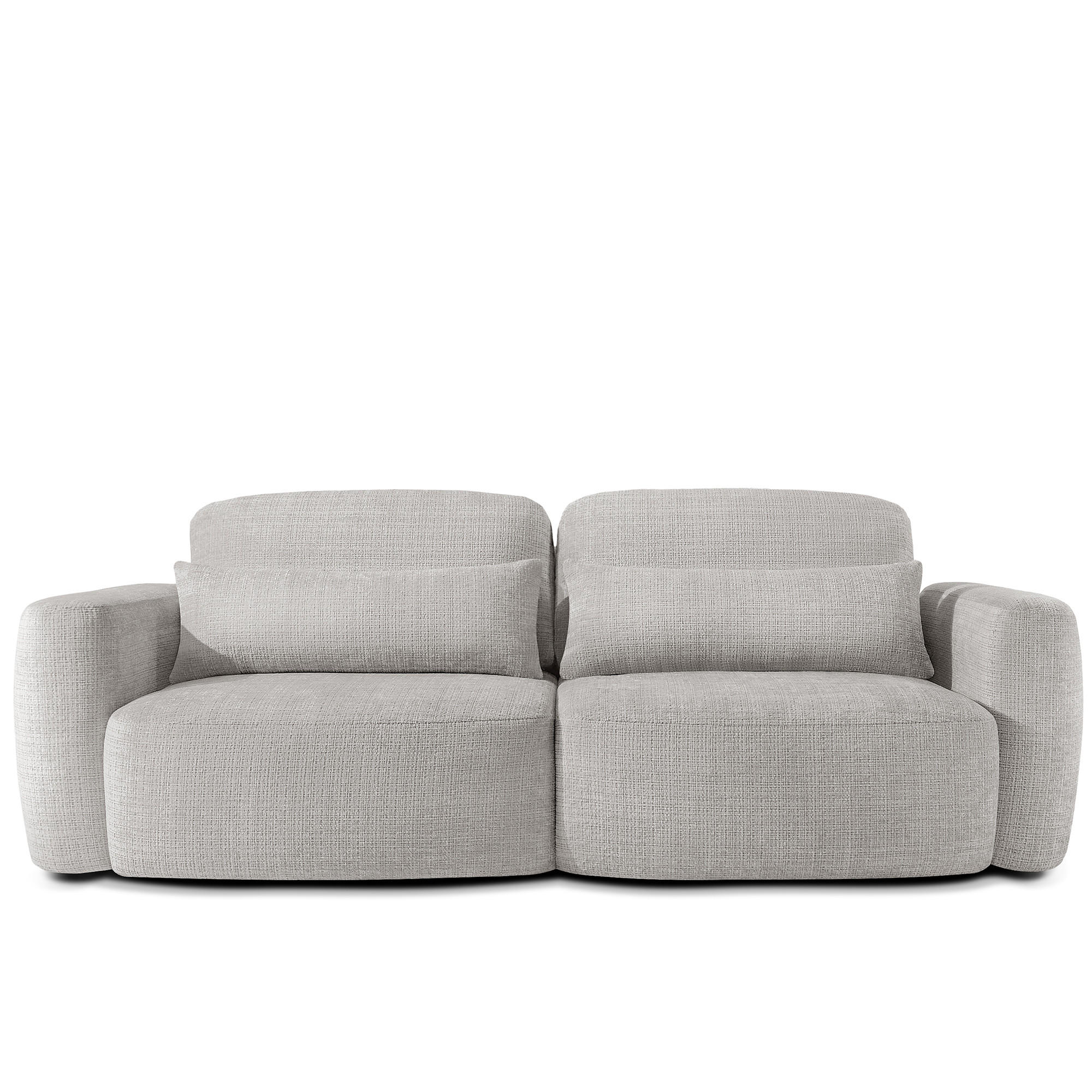 Konsimo® Sofa Hellgrau 245x85x115 cm
