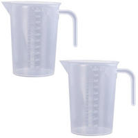 MESSBECHER 2-teiliges Set 1000 ml transparent - Transparent, Kunststoff (1L)