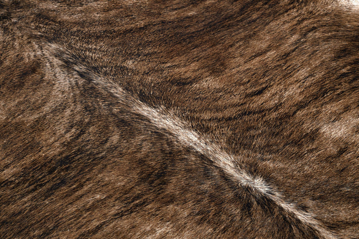 TEPPICH Künstliches Rindsleder 100/150 cm - Braun, Textil (100/150cm) - rugsX