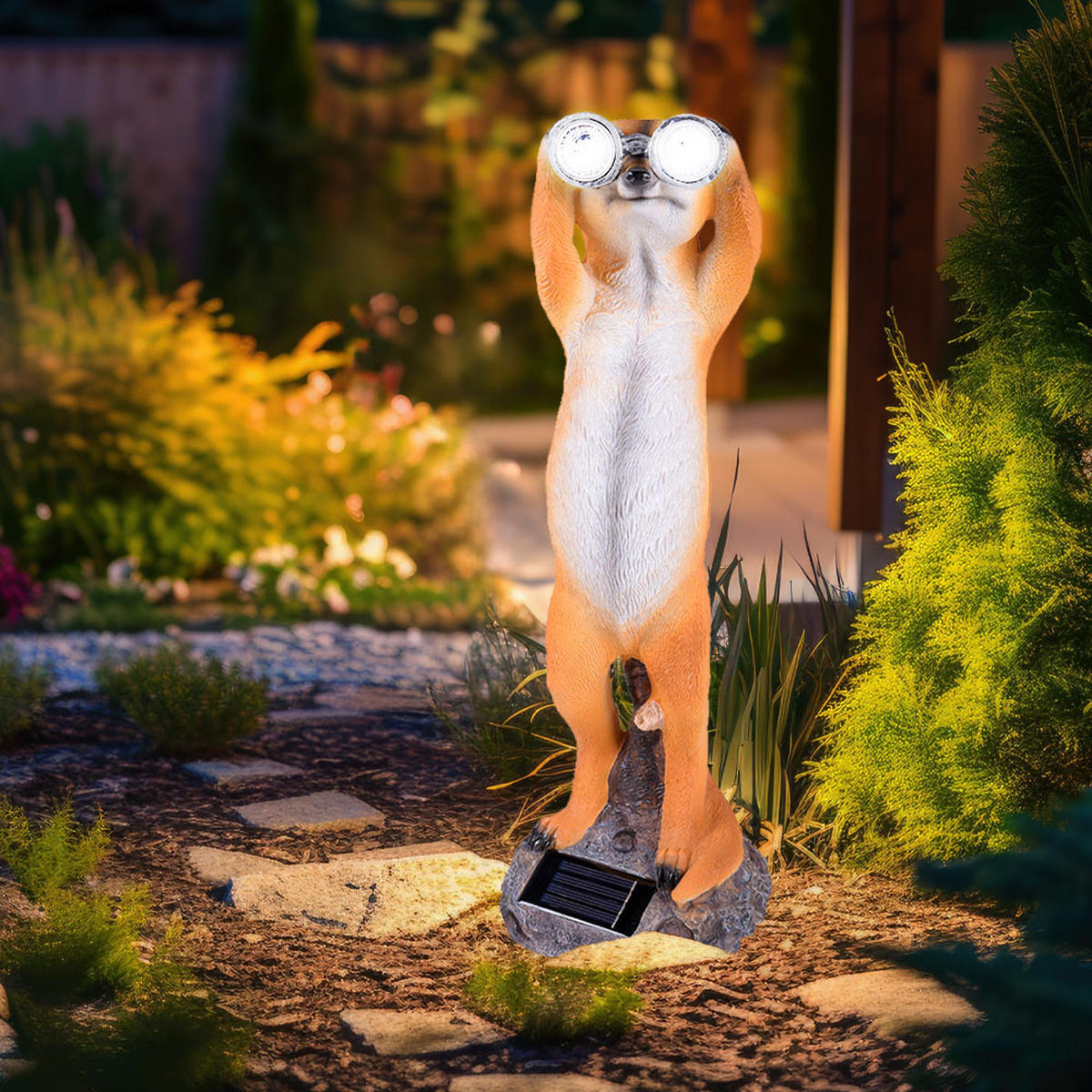 LED AUSSENLEUCHTE Timon Braun - Braun, Kunststoff (13/12/39.5cm)