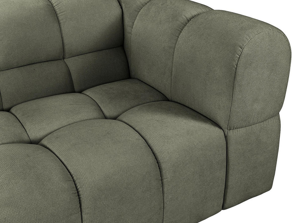 SOFA - 3 Personen - stoff - khaki Rimalo - Schlammfarben, Textil (244/75/102cm) - Vente-Unique