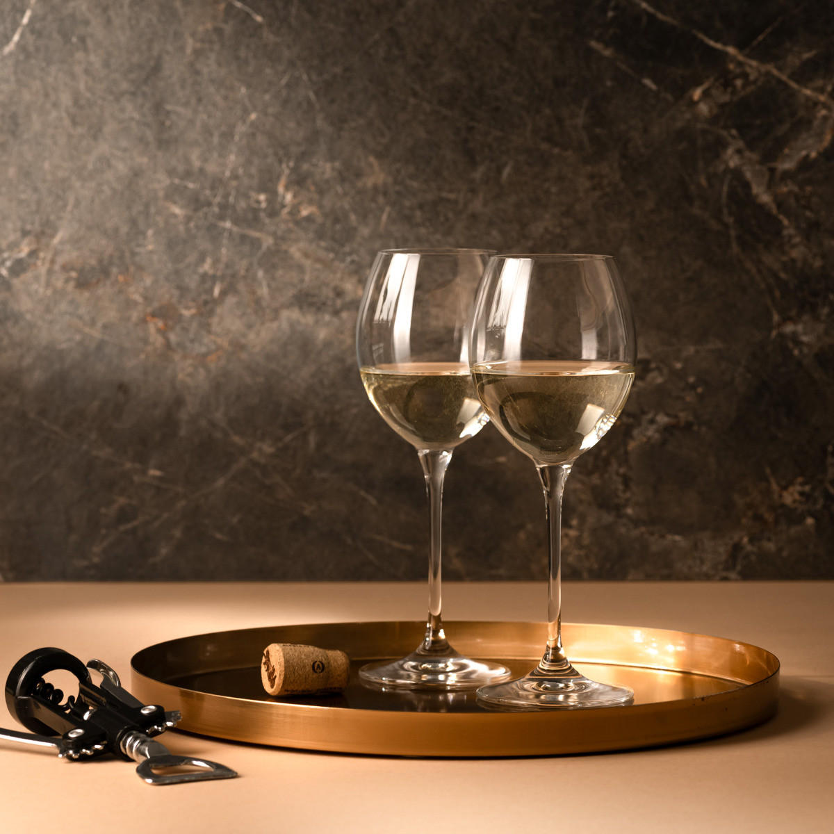 WEISSWEINGLÄSER VENEZIA NEW, 6ER-SET, 280 ML - Transparent, Glas (0.28L) - Krosno Glass