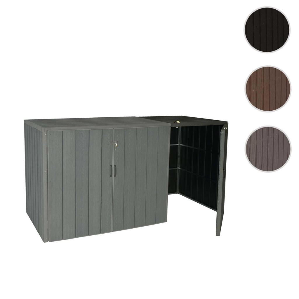 Thumbnail - MCW Mülltonnenbox, Grau, Metall, 79x117x105 cm, Aufbewahrung & Schutzhüllen