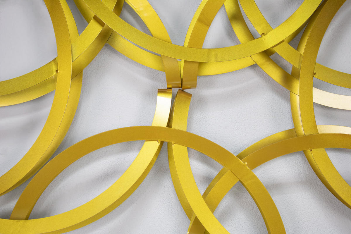 WANDDEKO Gold 115/62 cm - Goldfarben, Metall (5.81/62/11cm) - KUNSTLOFT