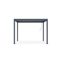 PERGOLA BIOKLIMATISCHE SELBSTTRAGENDE Piana grauem 3m x 2m - Grau, Metall (196/218/304cm) - Cazeboo