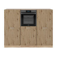 KÜCHENBLOCK R-Line Artisan-Eiche/Goldkraft Eiche 180 cm ohne AP - Honigeiche/Eiche Artisan, Holzwerkstoff (180/81.6/46cm) - Vicco