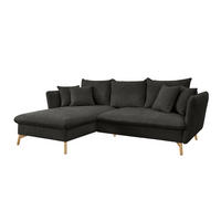 ECKSOFA S11 Ambriamo Anthrazit 258/91/167 cm Recamiere links - Anthrazit, Textil (167/258cm) - Livojo