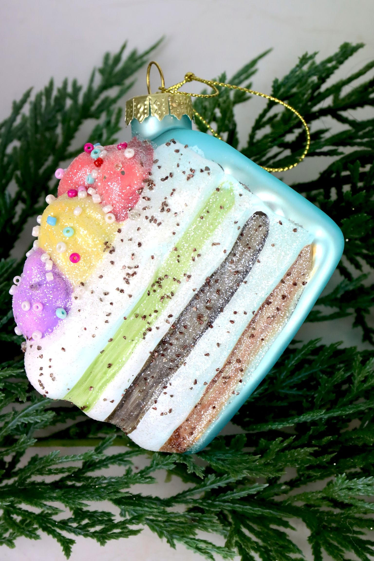 GLASSCHMUCK Cake party 4-tlg. - Multicolor, Glas (7/8/6cm) - FURNARO