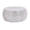 COUCHTISCH ABSTRACT LEAF rund Silber 73cm - Silberfarben, Metall (73/73/31cm) - riess-ambiente