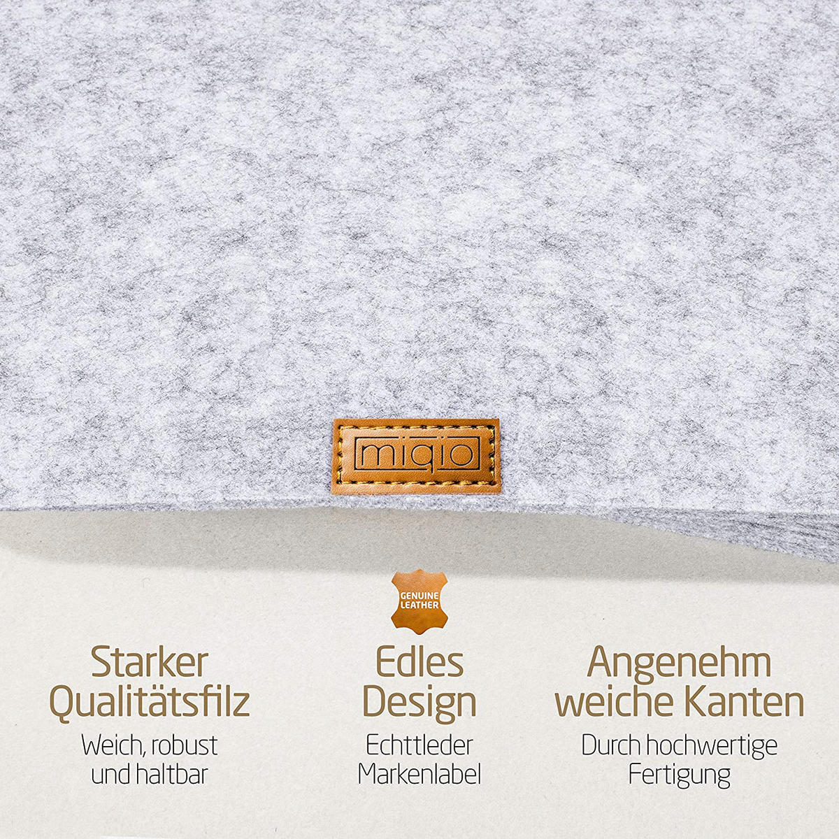 TISCHSETS Glasuntersetzer 12er-Set - Hellgrau, Textil (44/29/3cm) - Miqio Design