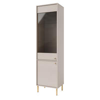 VITRINE in Beige - Beige, Holzwerkstoff (51.8/195/40.8cm) - MASSENO