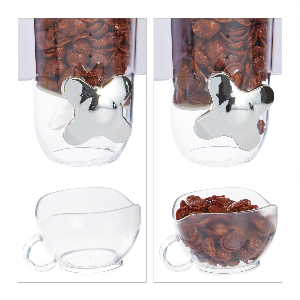 DÁVKOVAČ müsli - různobarevná, plast (29/32/15cm) - Relaxdays