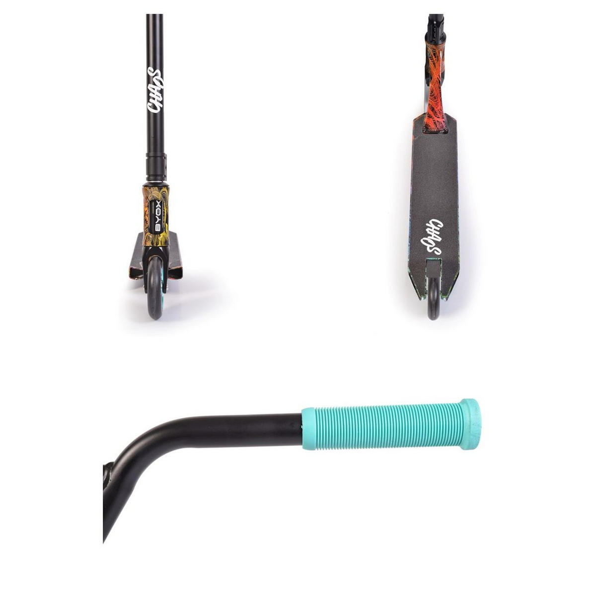 KINDERROLLER Chaos blau PU-Räder, ABEC-9, Lenker 360° drehbar, Hinterradbremse - Blau, Metall (70/61/91cm)