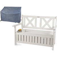 GARTENBANK Chesty2 - Weiß, Holz (115/85/58cm) - needs&wants