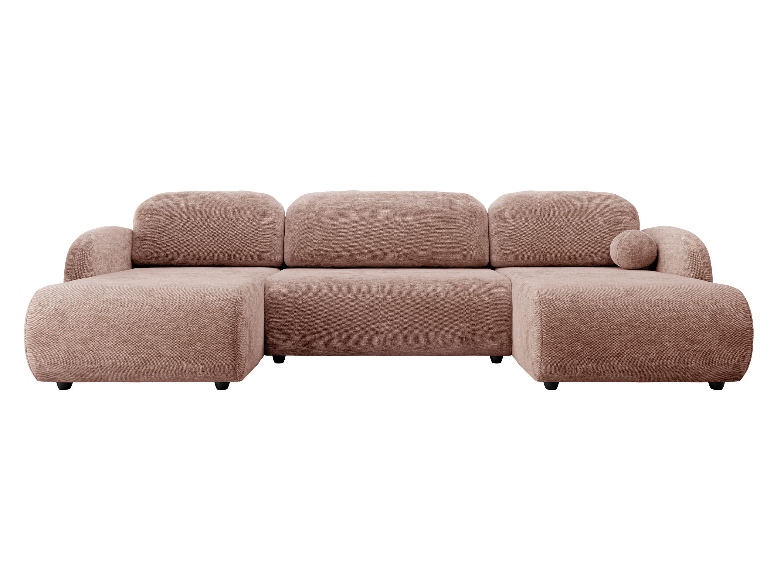WOHNLANDSCHAFT Dream U - Gelb/Schwarz, Holz/Kunststoff (318/88/160cm) - MIRJAN24