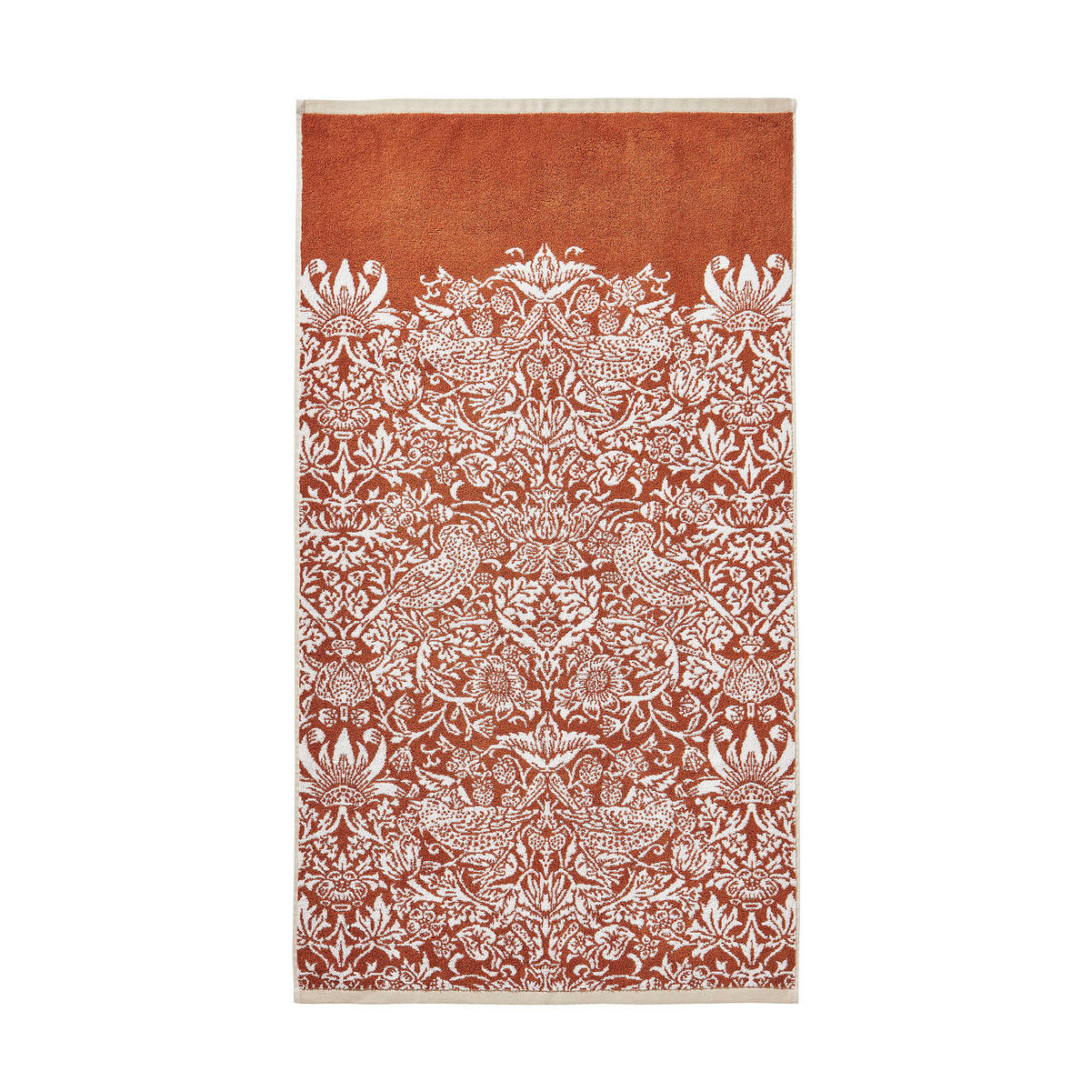 BADETUCH Strawberry Thief 70/125 cm - Rot, Textil (125/70cm) - Graham & Brown