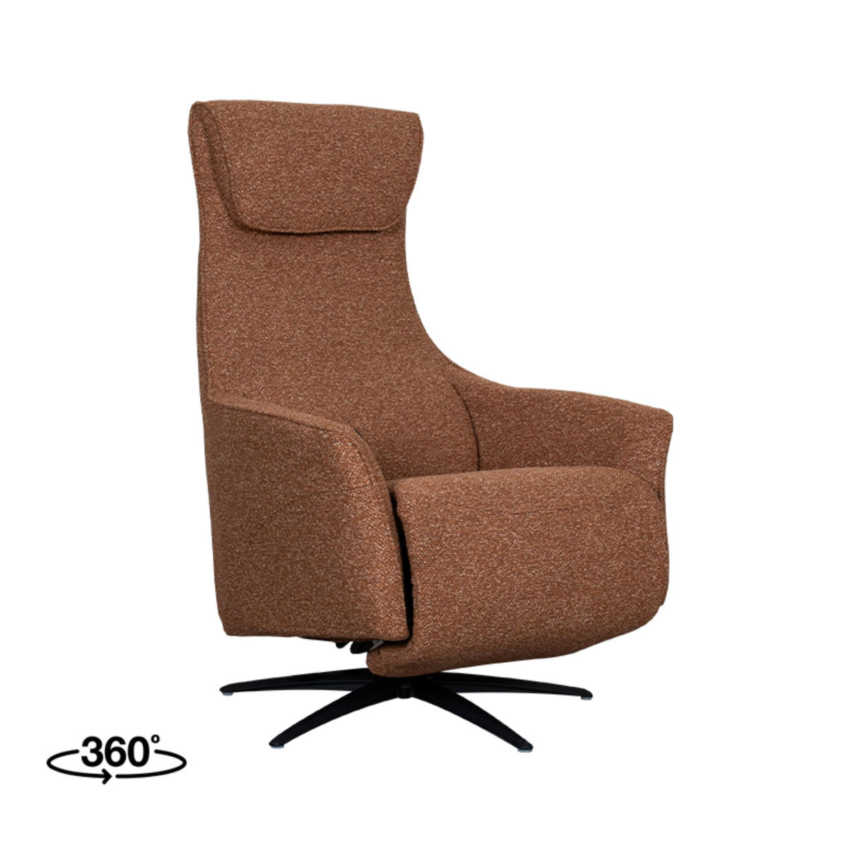 SESSEL Lund Braun 83/74/112 cm - Braun, Textil (74/112/83cm) - LABEL51