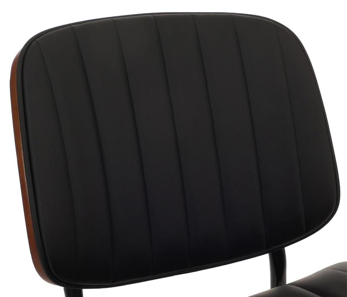 ESSZIMMERSTUHL Walnuss Dekor, Schwarz - Walnussfarben/Schwarz, Textil (49/83/52cm) - Jamb