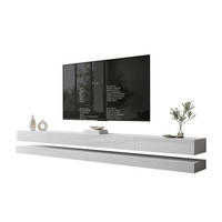 TV-RACK SKY 280 cm, Weiß hochglanz - Weiß, Holzwerkstoff (280/25/34cm) - Lookway