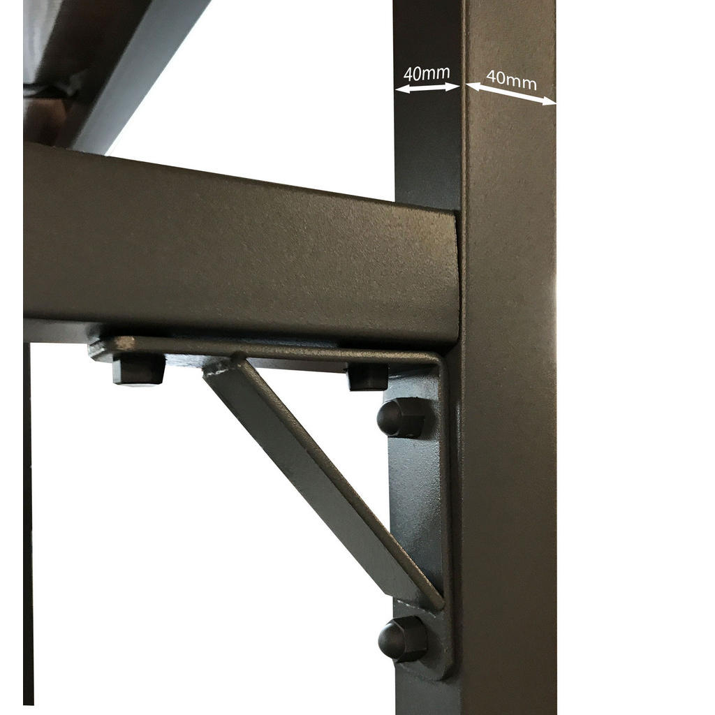 Thumbnail - Quick Star Kaminholzregal, Anthrazit, Metall, 130x185x70 cm, Kleinmöbel, Kamine & Zubehör, Kaminholzregale