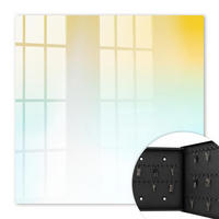 SCHLÜSSELBOX Schwarz 30x30 cm- Türöffnung nach rechts - Sanftheit der Farben - Gelb, Metall (30/30/5cm) - TULUP