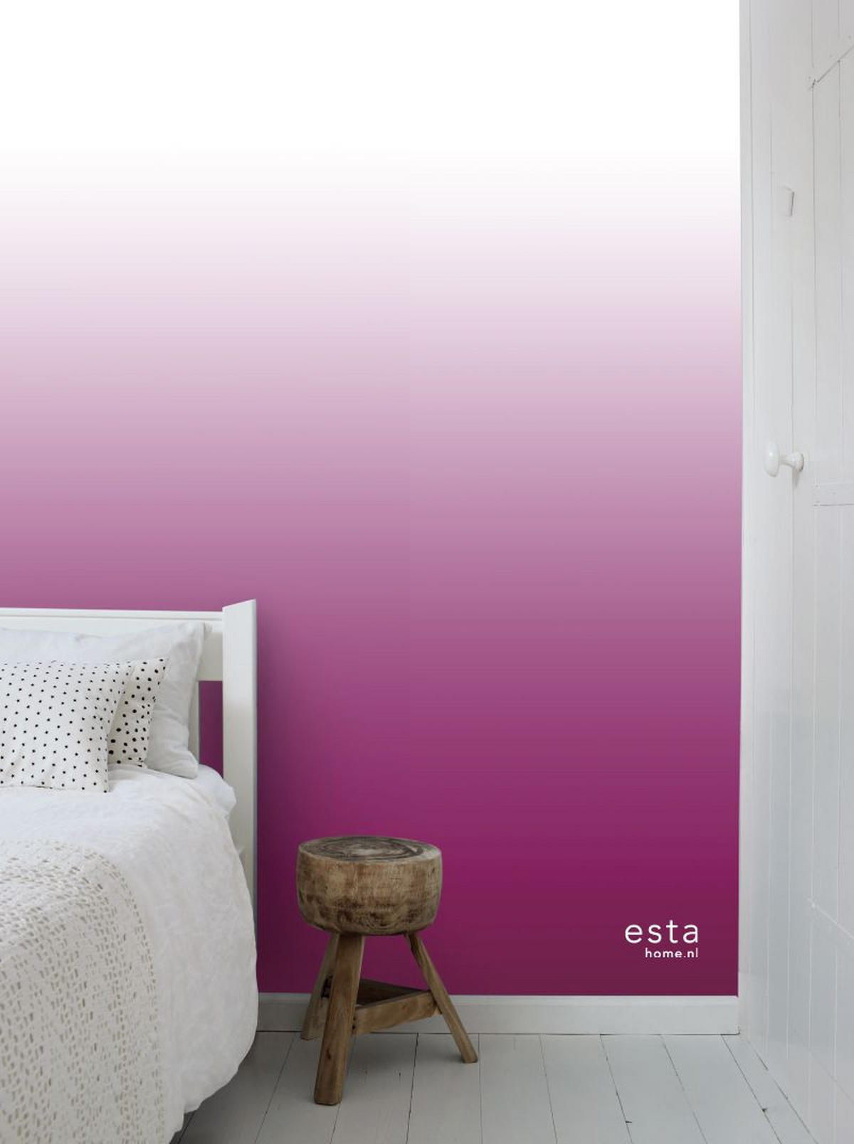 FOTOTAPETE Dip-Dye Muster 100 x 279 cm - Pink, Papier (100/279cm) - ESTAhome