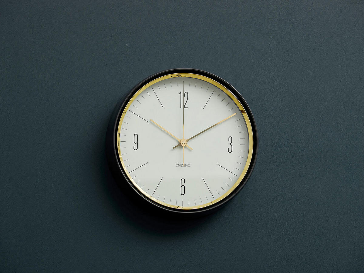 WANDUHR Design Weiß 33/33 cm - Weiß, Glas (32.7/32.7/5cm) - ONZENO