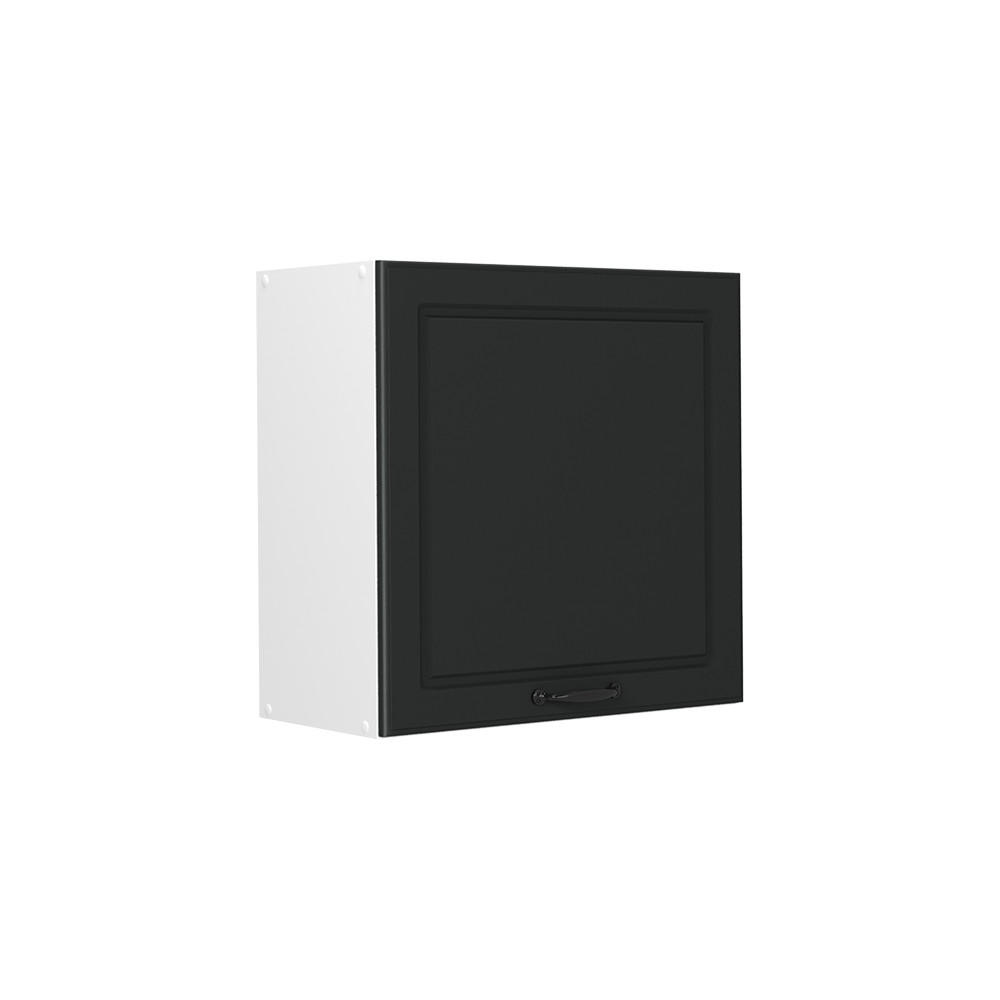 HÄNGESCHRANK R-Line, Anthrazit Landhaus, 60 cm mit 1 Tür - Anthrazit/Weiß, Holzwerkstoff (60/60/31cm) - Vicco