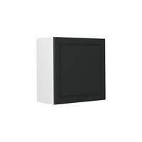 HÄNGESCHRANK R-Line, Anthrazit Landhaus, 60 cm mit 1 Tür - Anthrazit/Weiß, Holzwerkstoff (60/60/31cm) - Vicco