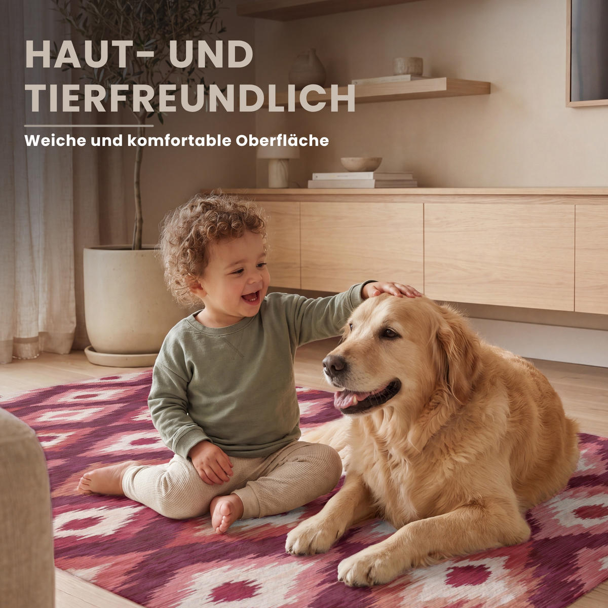 TEPPICH - Diamantformen - Rosa - Muster - Textur - 150x90 cm - Bordeaux, Kunststoff/Textil (150/0.4cm) - OnlyWow